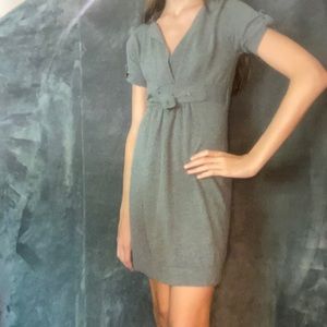 Grey sweater dress